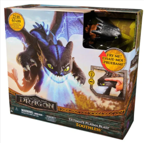 Figurina interactiva Toothless Ultimate Plasma Blast How To Train Your Dragon [3]
