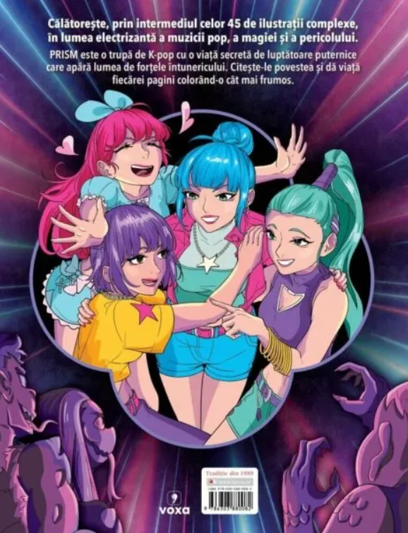 Idolii K-pop de la miezul noptii. Carte de colorat [2]