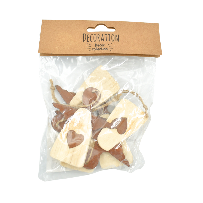 Inger cu agatatoare lemn metal 7x1x8cm natur [2]