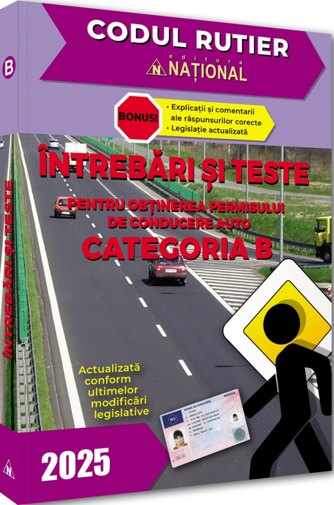 Intrebari si teste Permis Auto Categoria B 2025 Pachet 2 in 1 [2]
