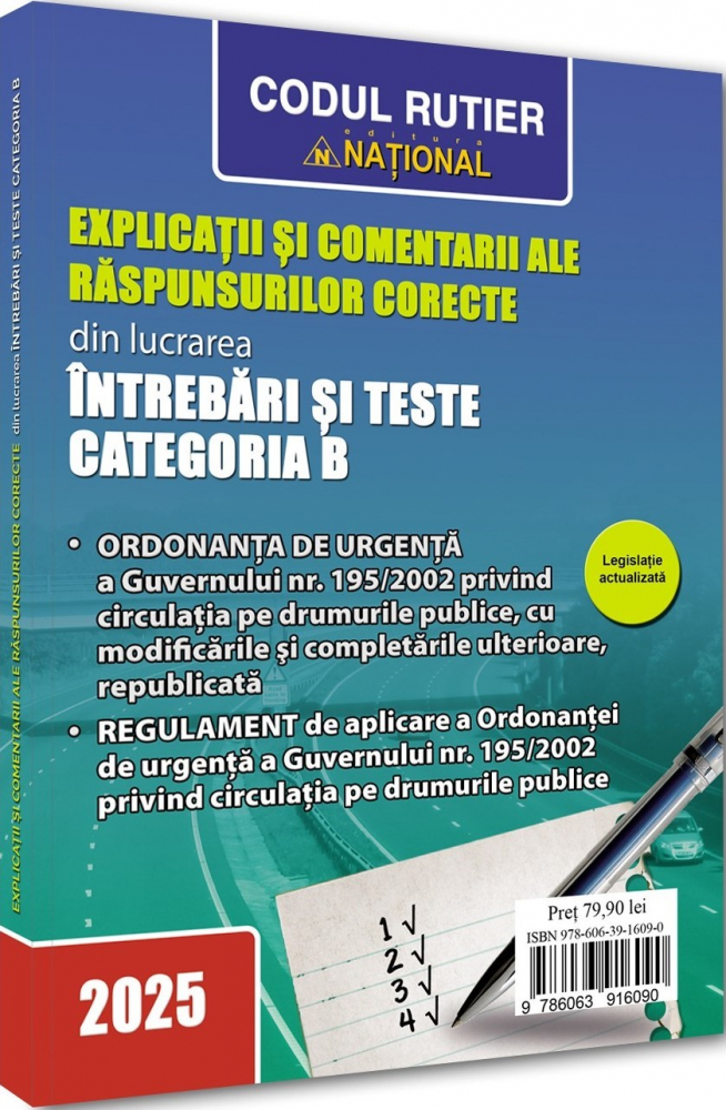 Intrebari si teste Permis Auto Categoria B 2025 Pachet 2 in 1 [3]