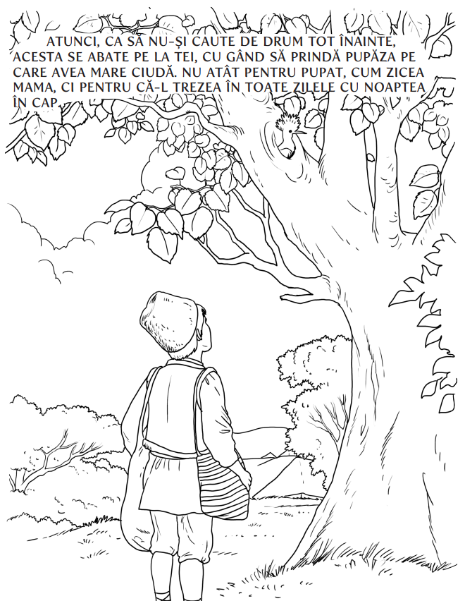 Amintiri din copilarie Pupaza din tei. Carte de colorat [3]