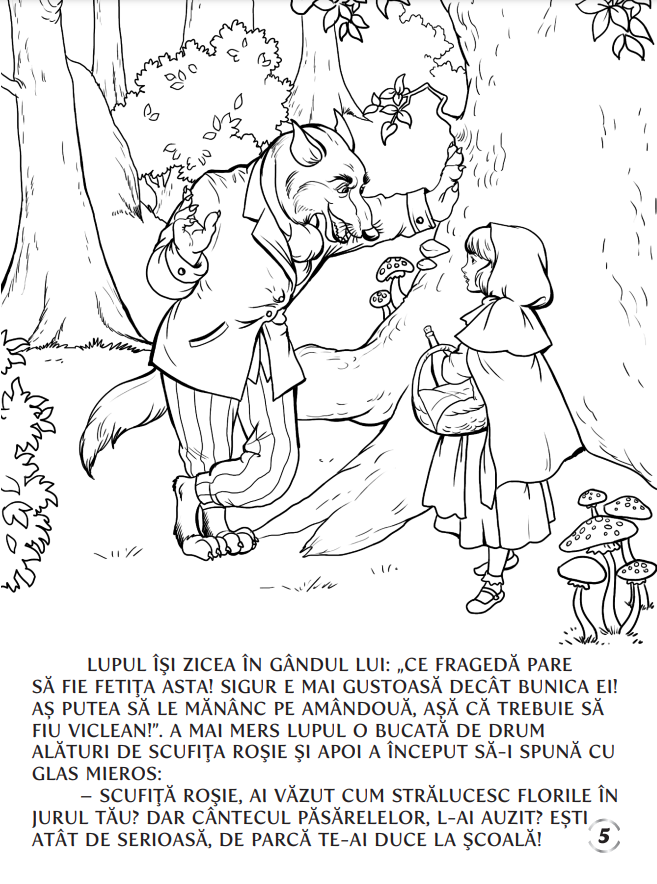 Scufita Rosie. Carte de colorat [3]