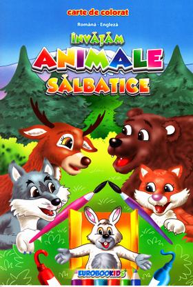Invatam animale salbatice Carte colorat [1]