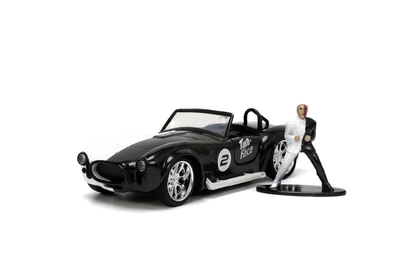 Set masinuta metalica Jada Batman Shelby Cobra 427 si figurina Two-Face [2]