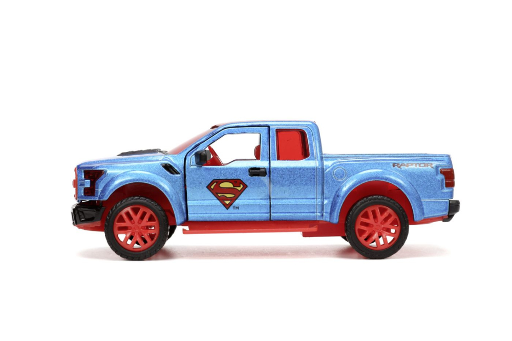 JADA DC SET FIGURINA METALICA SUPERMAN SI MASINUTA 2017 FORD F 150 RAPTOR SCARA 1:32 [3]