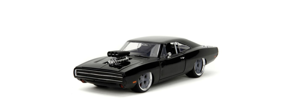 JADA FAST AND FURIOUS MASINUTA METALICA DODGE CHARGER 1970 NEGRU SCARA 1 LA 24 [2]
