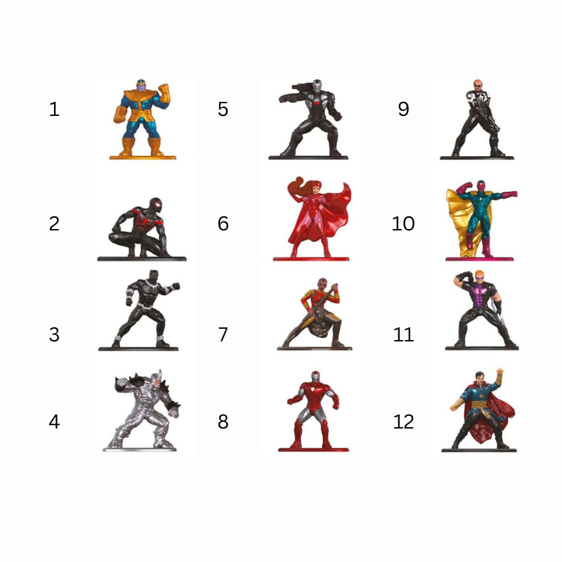 Figurina metalica Jada Toys Marvel 4 cm modele diferite [2]