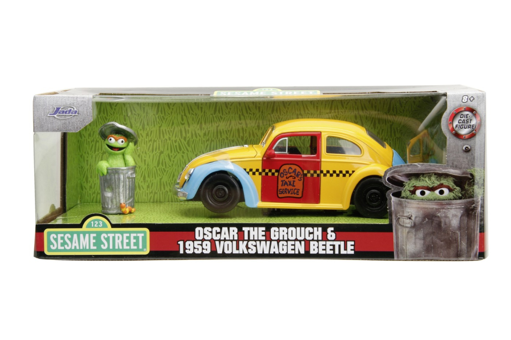 JADA MASINUTA METALICA SESAME STREET 1959 VW BEETLE  1:24 [1]