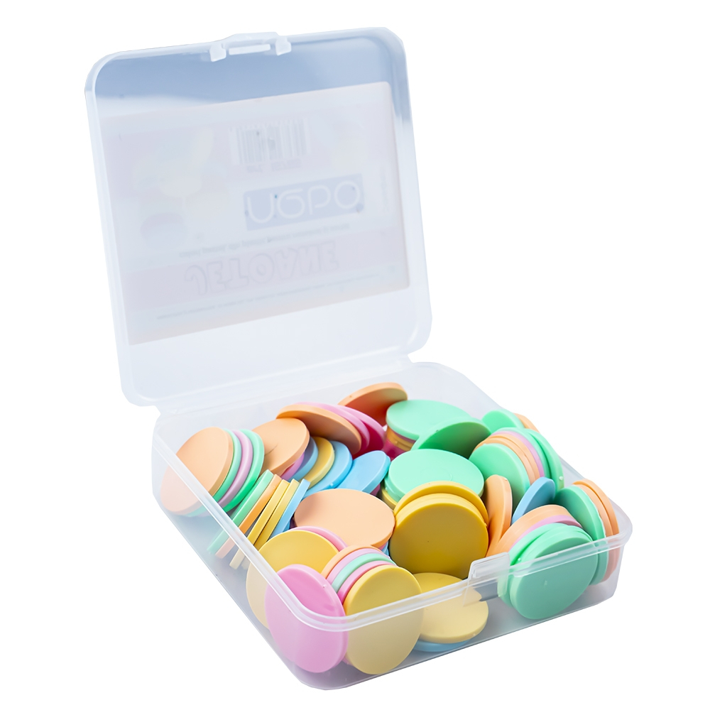 Jetoane din plastic culori pastel 80/set Nebo [4]