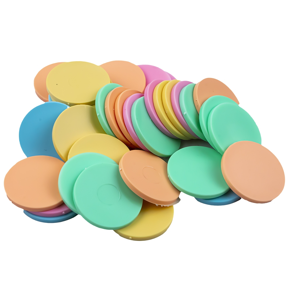 Jetoane din plastic culori pastel 80/set Nebo [5]