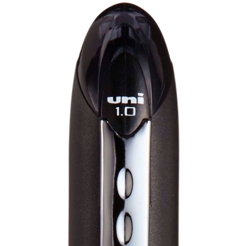 Pix Jetstream negru Uni-ball 1.0mm cu capac corp negru cu detalii negre [2]