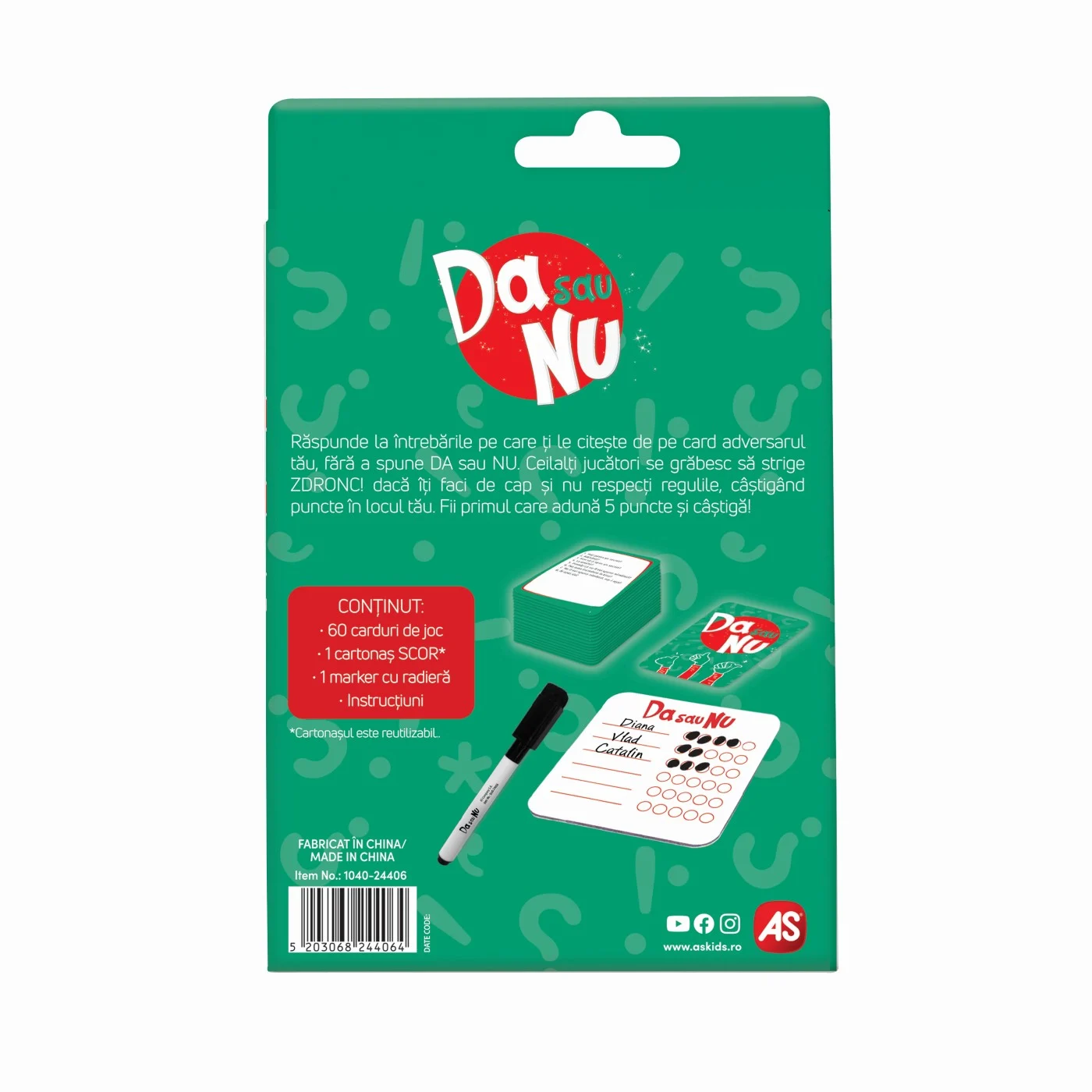 Joc de carti Da sau Nu [2]