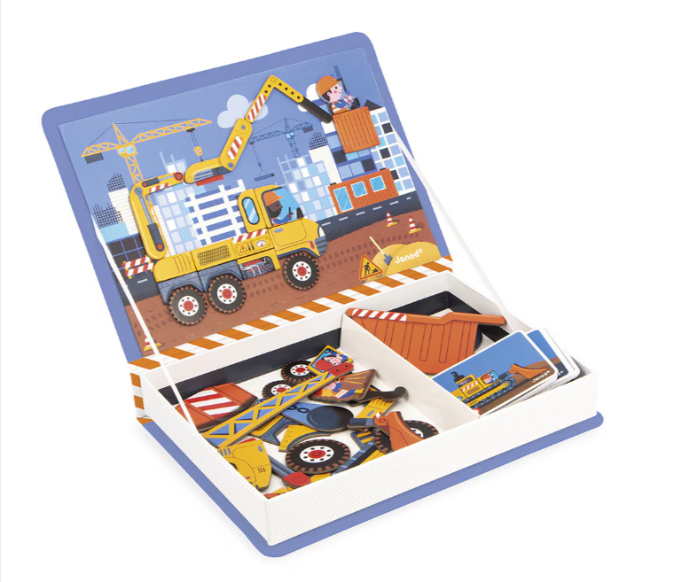 Joc magnetic Janod Magneti Book Constructii 68 piese [3]