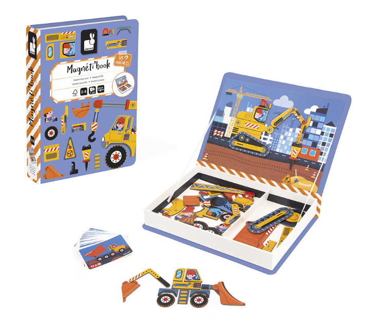 Joc magnetic Janod Magneti Book Constructii 68 piese [2]