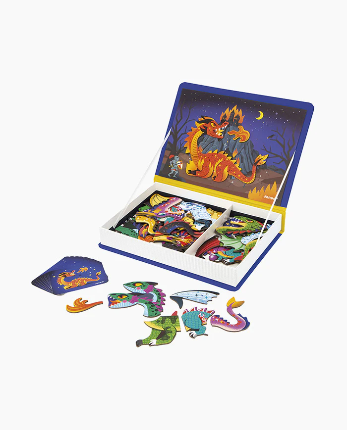 Joc educativ magnetic Janod Magneti'book Dragoni 53 magneti [4]