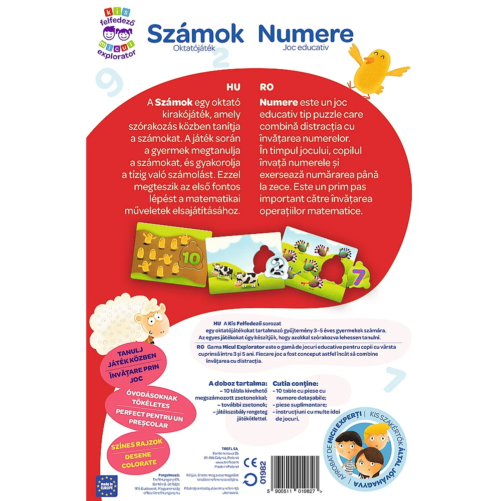 Joc educativ Numere Micul Explorator Trefl roman - maghiar [2]