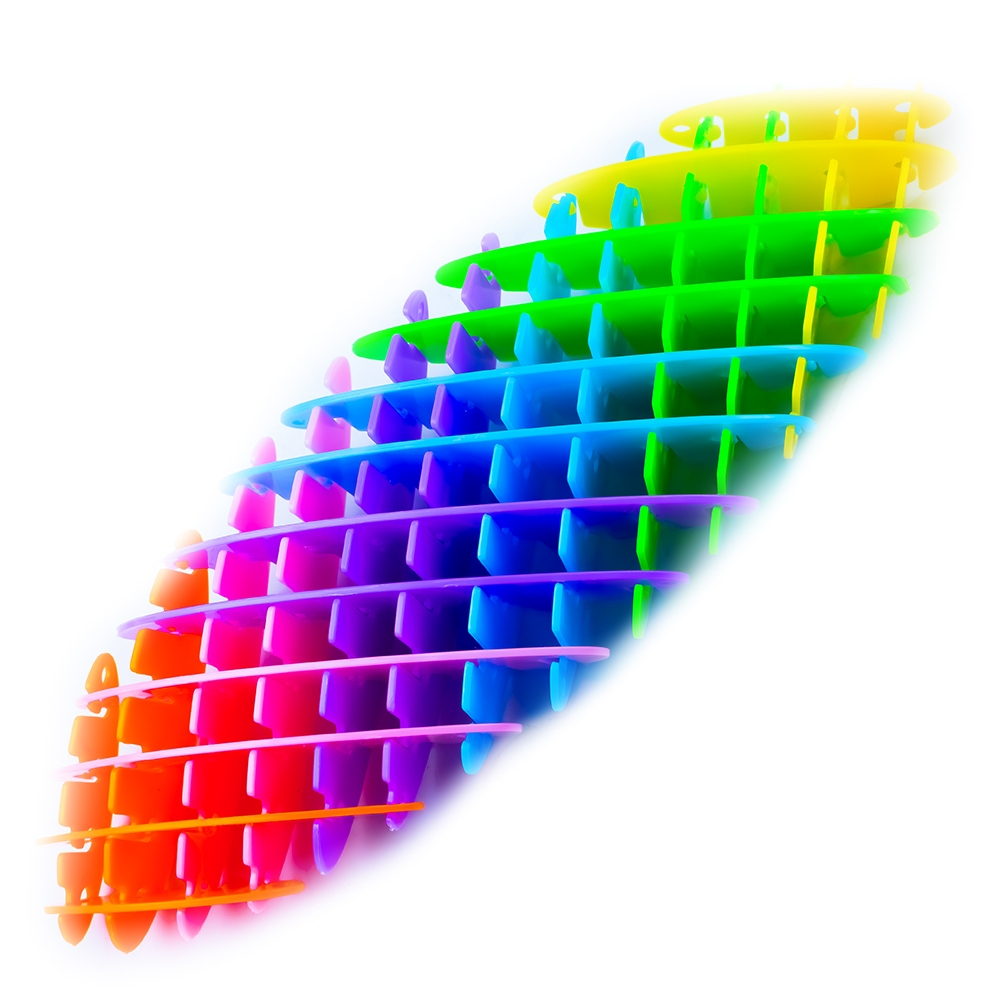 Jucarie antistres Morf Worm 10x24 cm curcubeu [4]