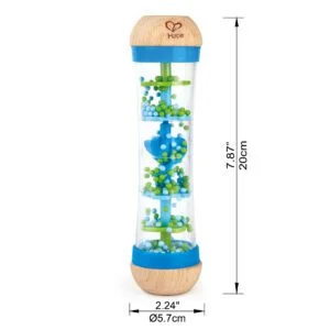 Jucarie din lemn Picaturi de ploaie albastru 5.2 x 20 cm [3]