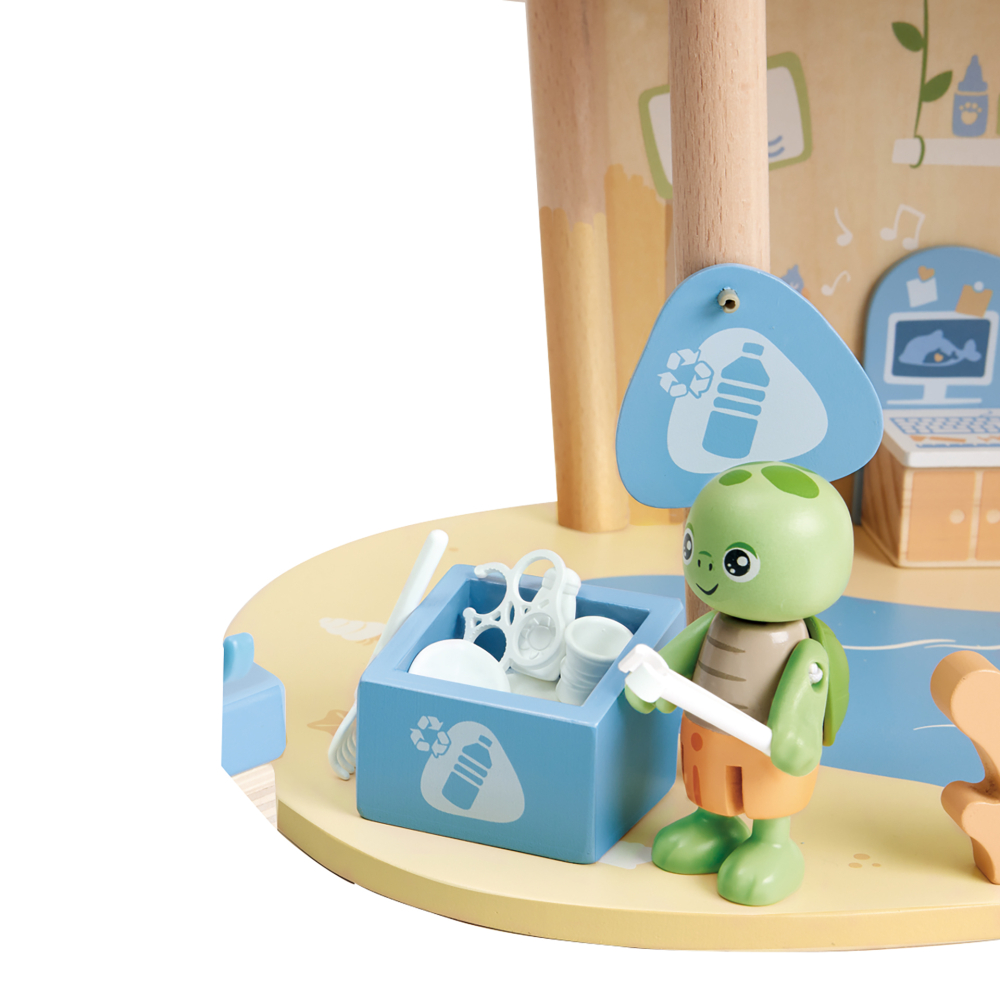 Jucarie din lemn Hape Green Planet Explorers Set salvarea oceanelor 48 piese [4]