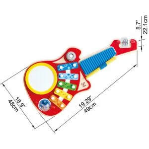 Jucarie muzicala din lemn Hape Chitara multifunctionala 6 in 1 [3]