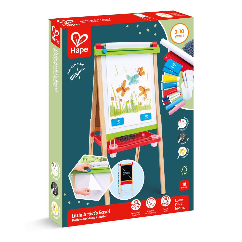 Sevaletul micului artist 52 x 43 x 115 cm Hape [4]