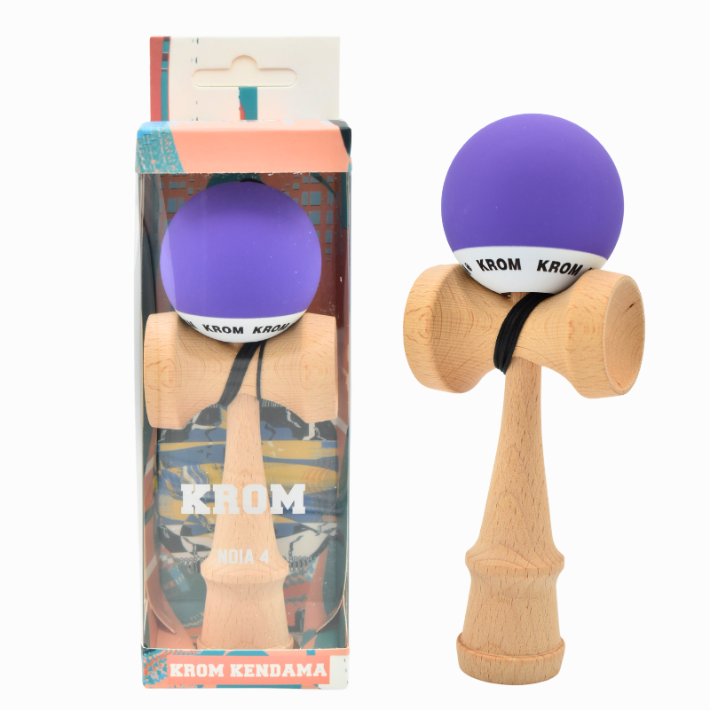 Jucarie lemn Kendama Krom cauciucata diverse culori [2]