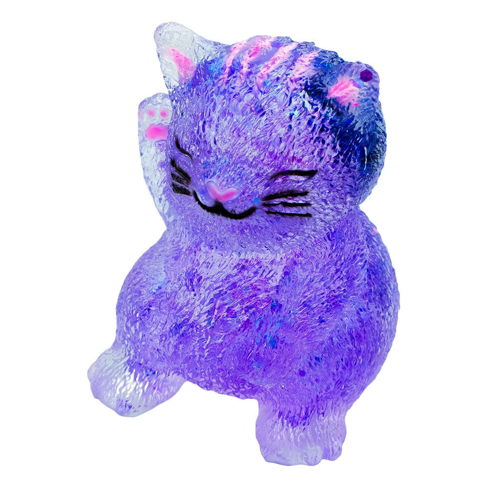 Jucarie squeeze Pisica jelly glitter 7 cm [2]