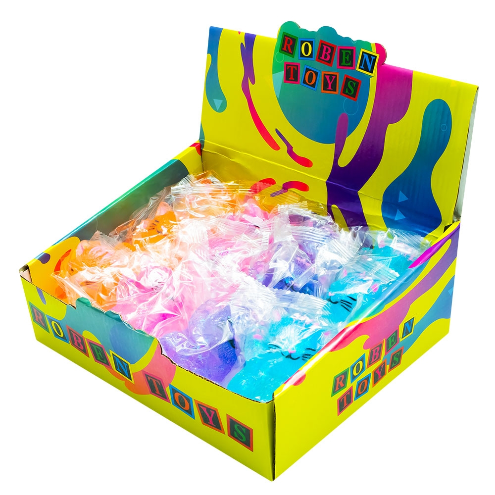 Jucarie squeeze Pisica jelly glitter 7 cm [3]
