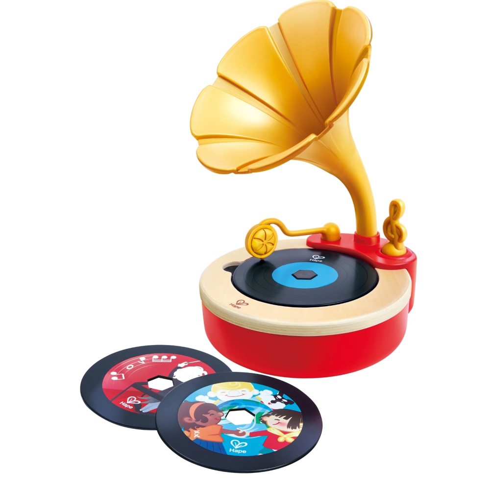 Jucarie muzicala Hape Tune Time Fonograf cu inregistrare 7 piese [2]