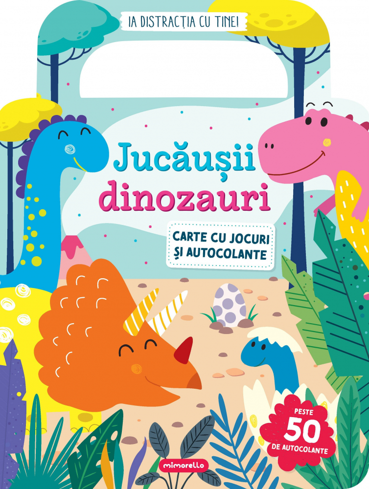 Jucausii dinozauri - Carte cu jocuri si autocolante [1]
