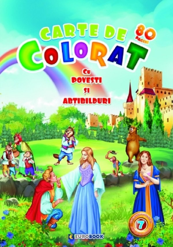 Carte de colorat cu 80 povesti si abtibilduri vol. 7 [1]