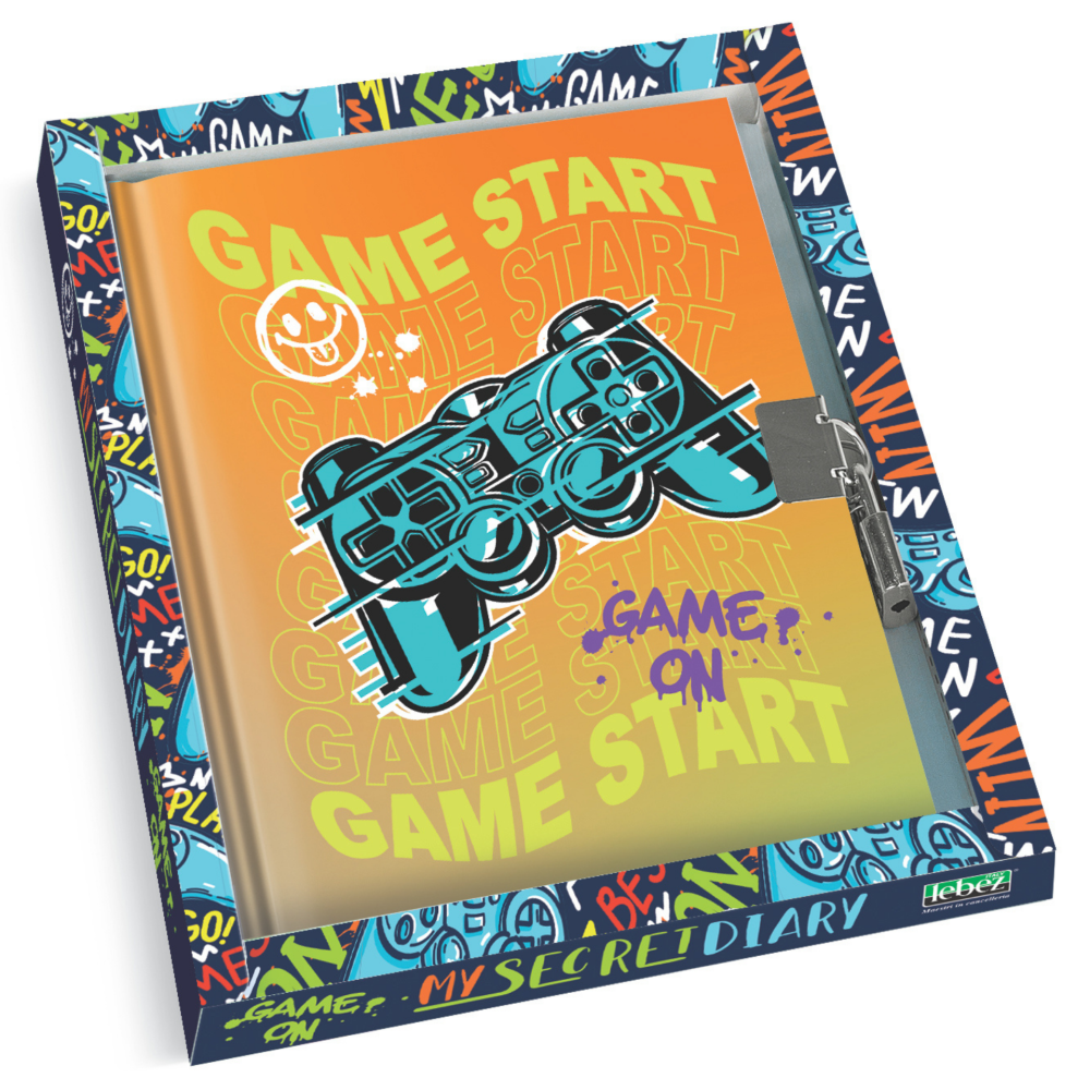 Jurnal Gaming cu cutie cadou 80 pagini 13 x18 cm modele diferite [5]