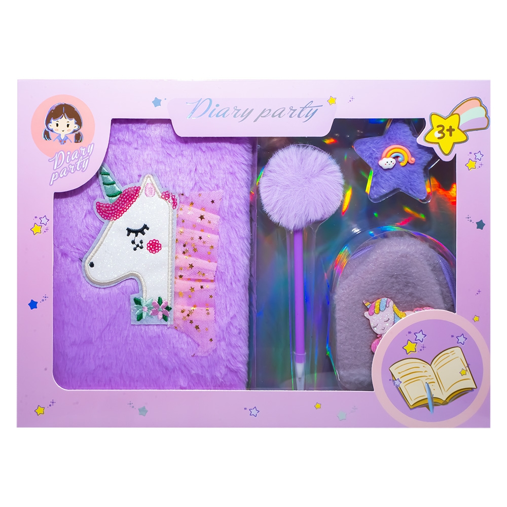 Jurnal plusat cu accesorii 4 Piese /set culori diferite [2]