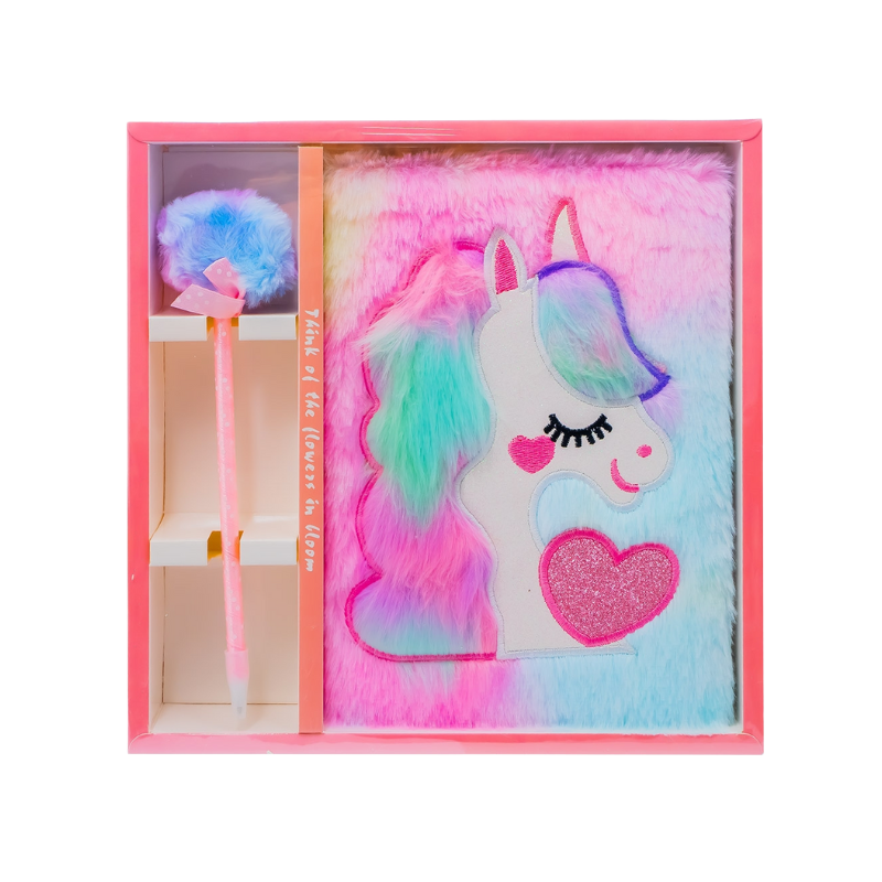 Jurnal plusat cu pix unicorn [1]