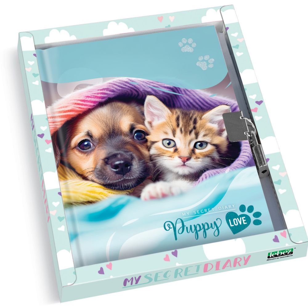 Jurnal Puppy cu cutie cadou 80 pagini 13 x 18cm modele diferite [5]