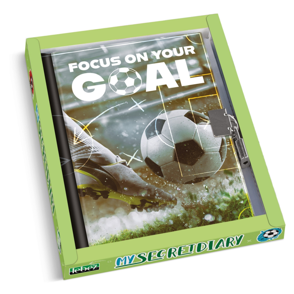 Jurnal secret cu lacat si chei 13x18 cm modele fotbal [2]