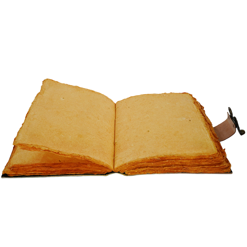 Jurnal vintage Krashell cu piatră naturală 20 x 15 cm copertă din piele naturală [3]