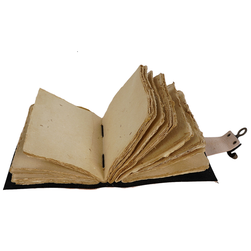 Jurnal Vintage Krashell 17.5 x 12.5 cm piele naturala cu inchizatoare metalica [2]