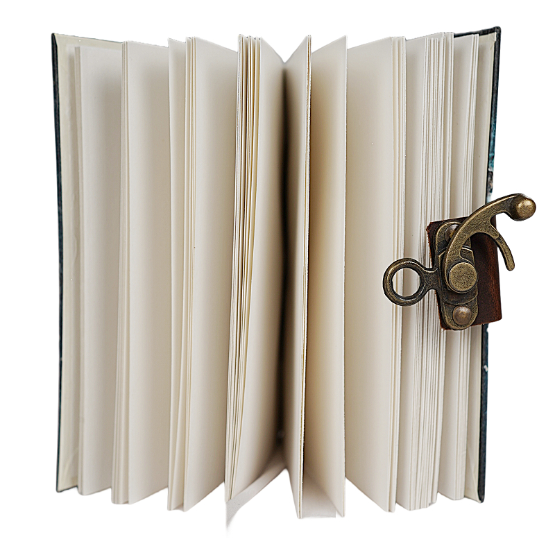 Jurnal vintage Krashell follow your dreams 17.5 x 12.5 cm copertă din piele naturală [2]