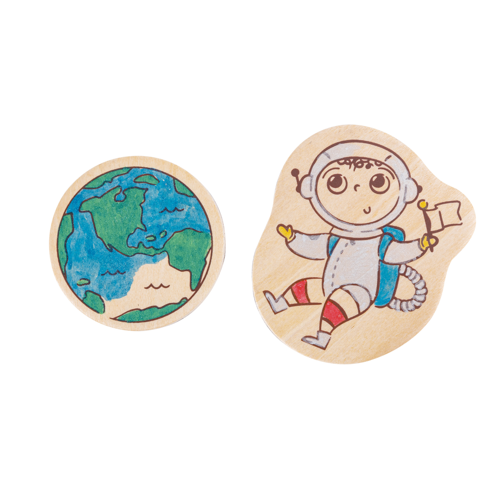 Kit de creat magneti pentru copii cu tematica Spatiu 17 piese [5]