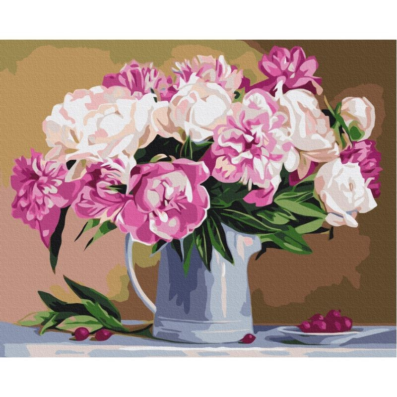 Pictura pe numere Peonies Still Life Atelier 40 x 50 cm [2]