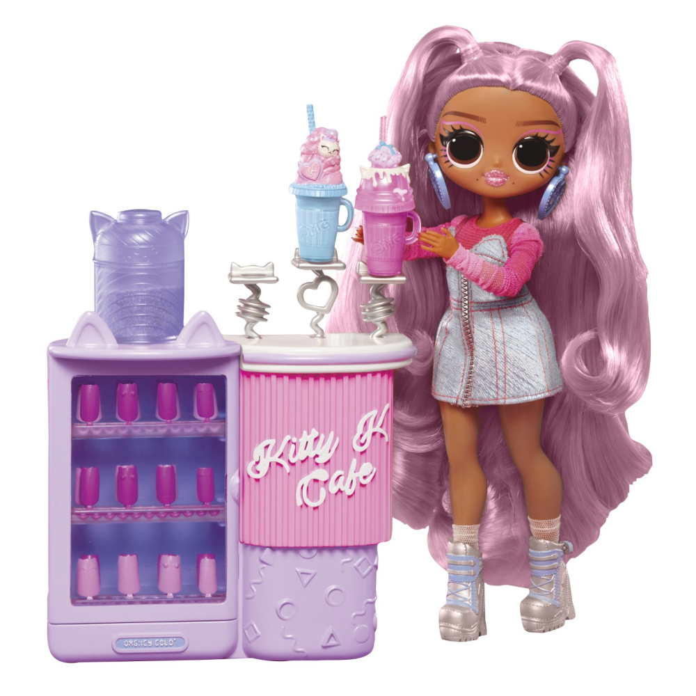 L.O.L. SURPRISE! OMG SWEET NAILS KITTY K CAFÉ SET PAPUSA CU ACCESORII [4]