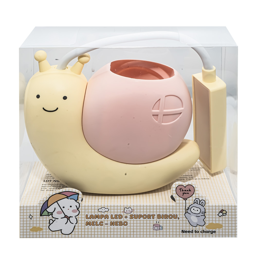 Lampa led cu suport birou in forma de melc Nebo [3]