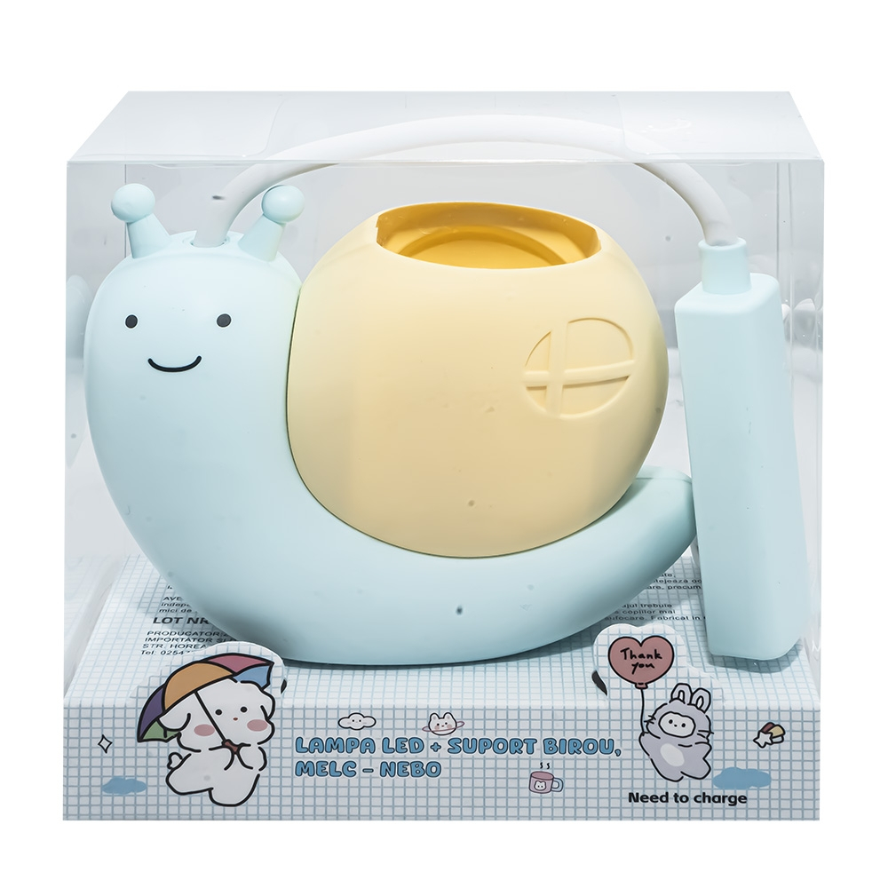 Lampa led cu suport birou in forma de melc Nebo [5]