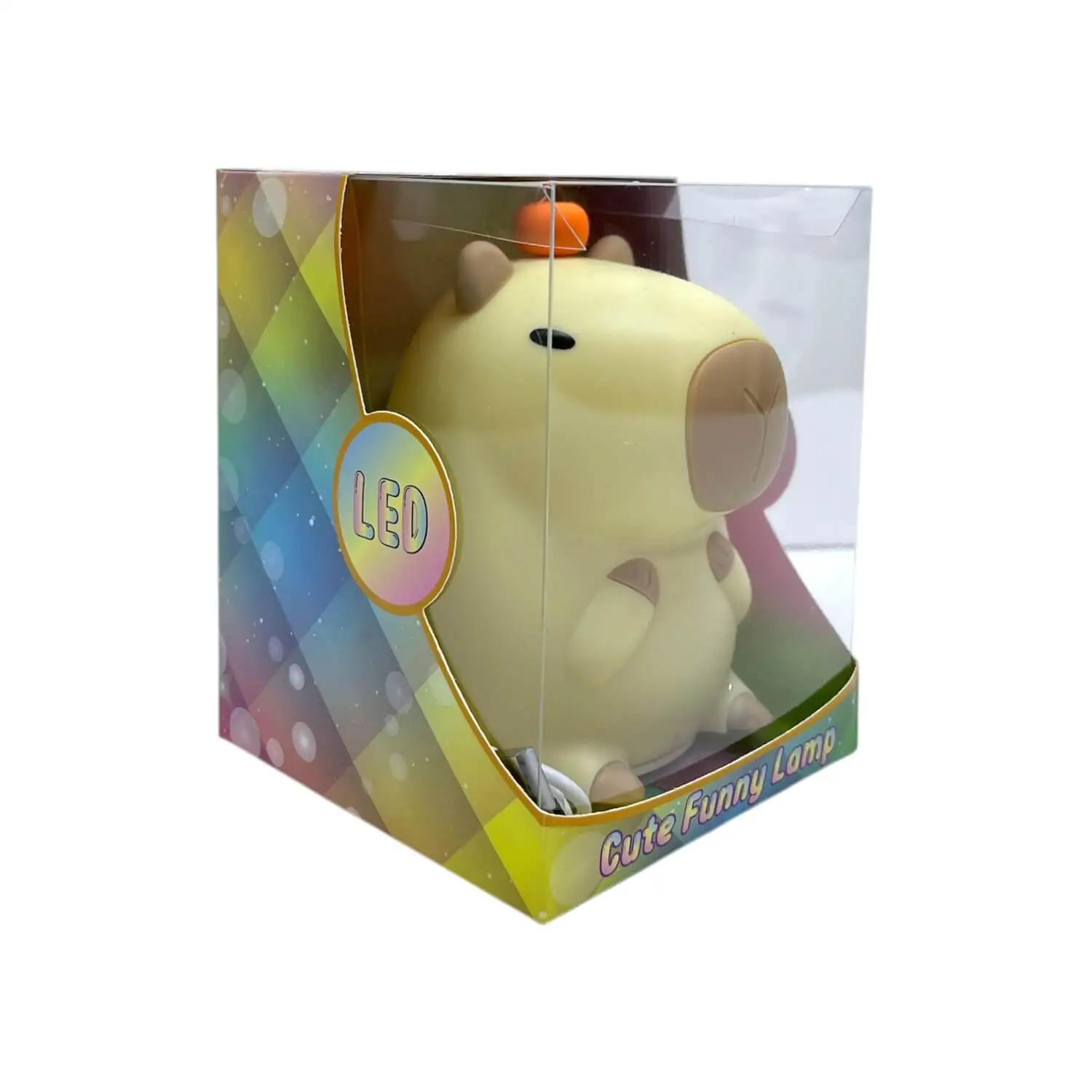 Lampa de veghe din silicon Capybara Rata Panda Para Iepuras 11 x 10.5 x 13.5 cm modele si culori diferite [10]