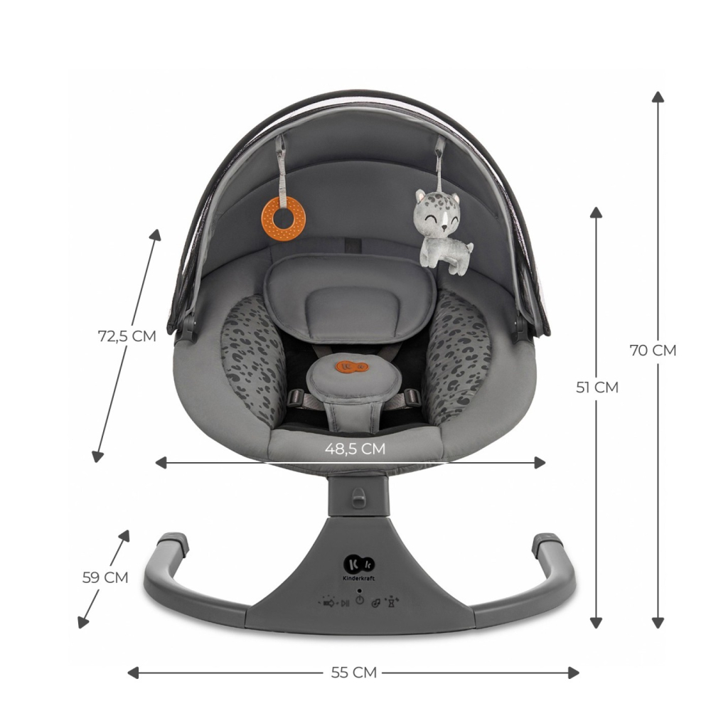 LEAGAN ELECTRIC KINDERKRAFT LUMI 2, DARK GREY [9]