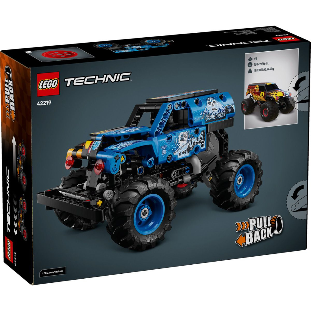 LEGO TECHNIC MONSTER JAM GRAVE DIGGER FOC SI GHEATA 42219 [6]