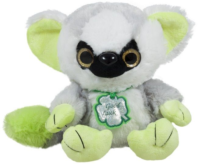 Jucarie de plus Lemur 25 cm verde/gri [1]