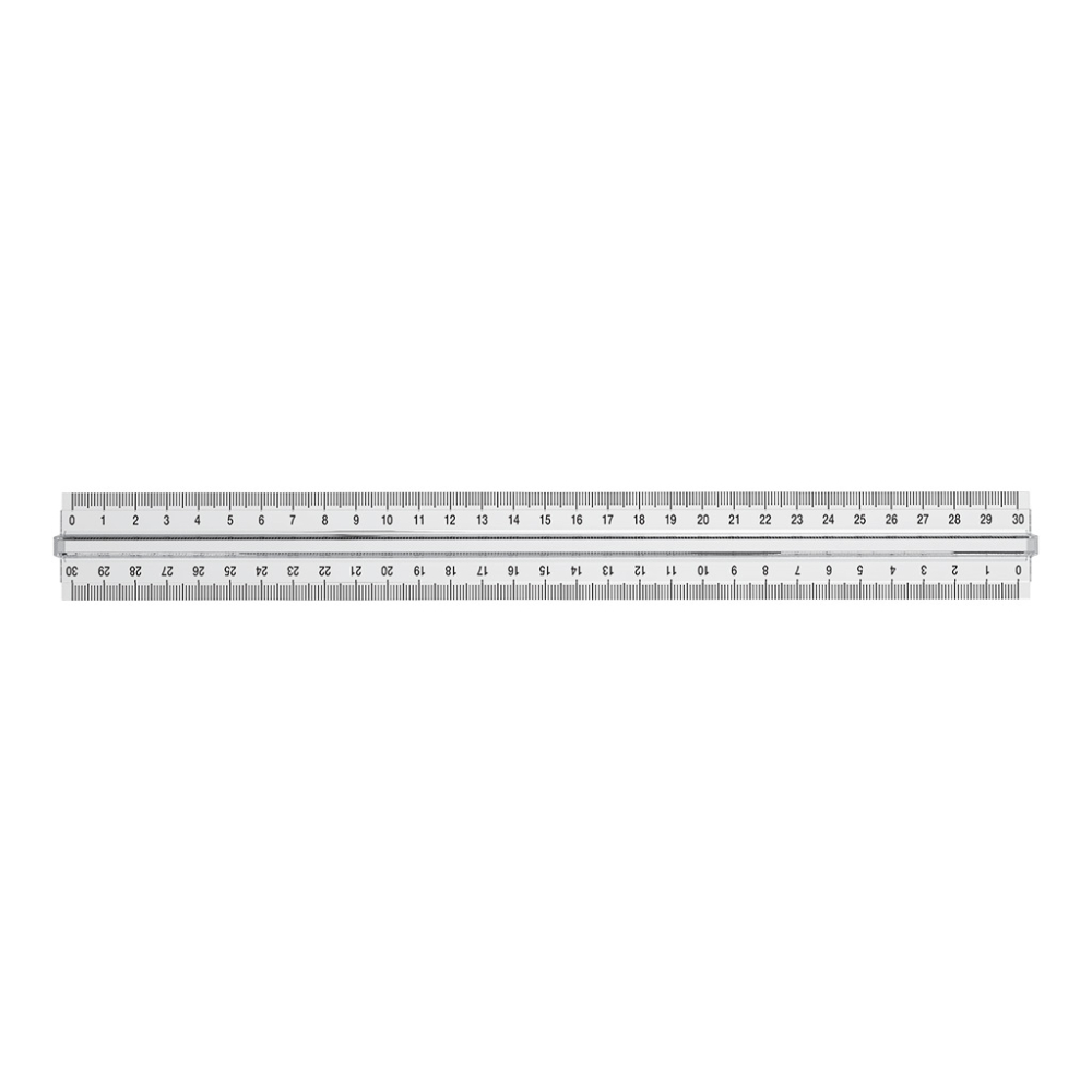 Liniar plastic cu suport ErichKrause Clear 30 cm transparent [2]